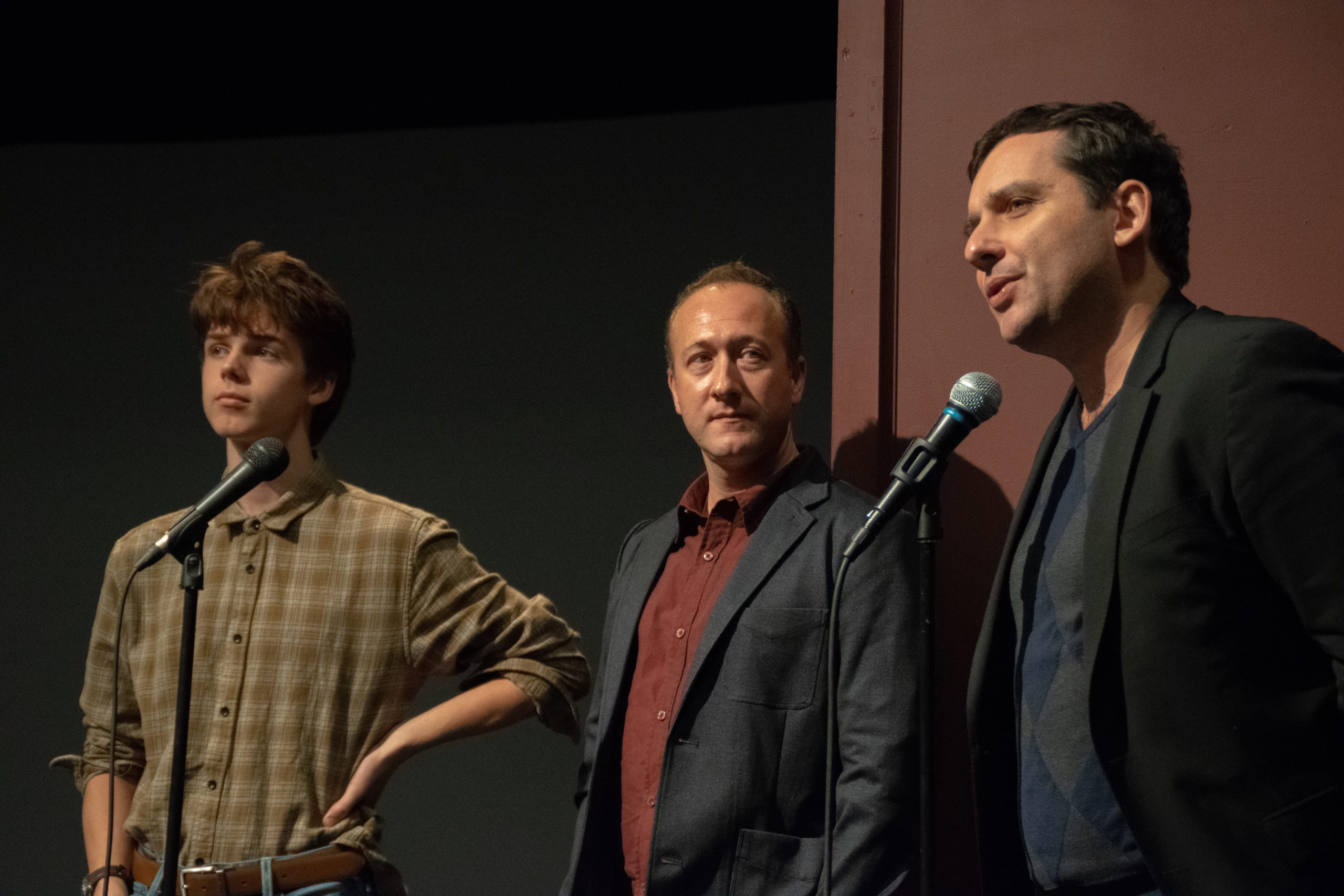 Sam Ashe Arnold, Perry and Writer/Director Richard Bell at the BROTHERHOOD Q&A at the HIFF